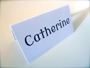 Place Name Card Design and Template