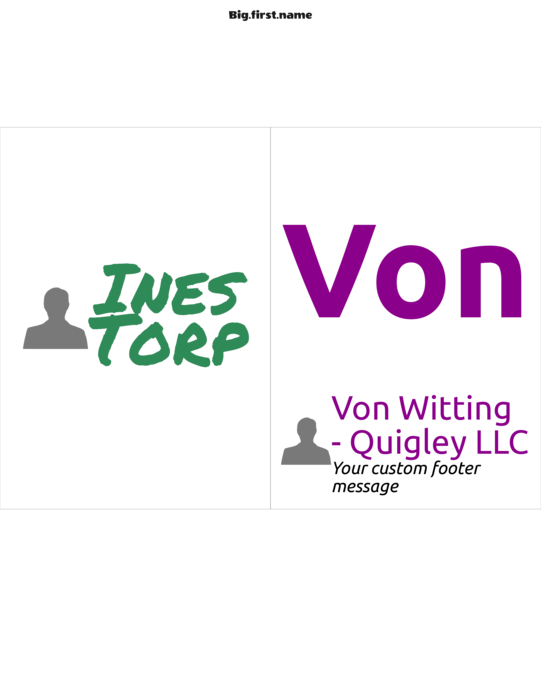 nametag name badge template for similar to pcnametag.com NS2VHWB