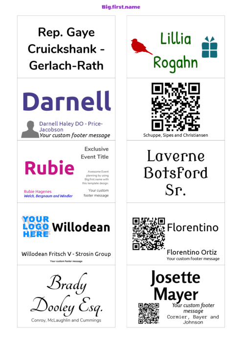 nametag name badge template for similar to Avery C32010/C32011/C32012/C32014/C32020/C32040/C9362