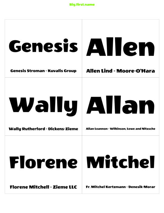 design jmenovky Nová spojení