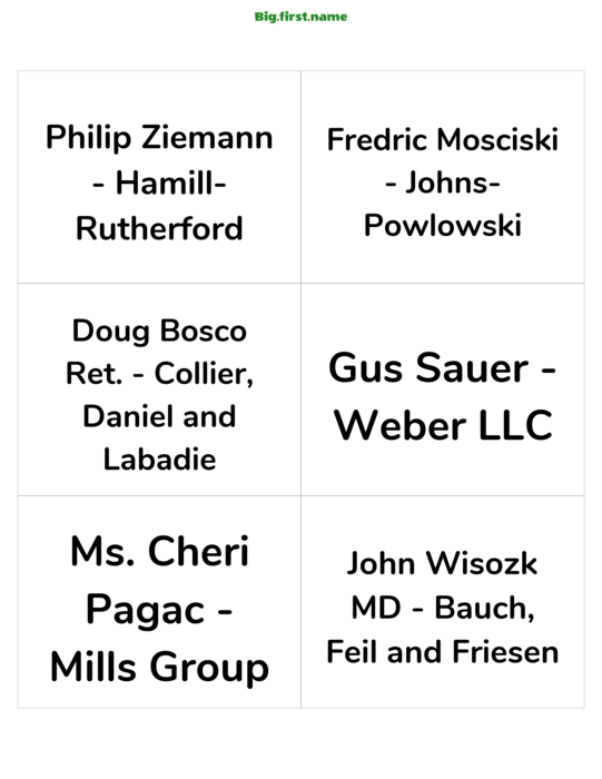 design jmenovky Přátelský stojánek