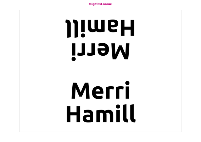 šablona jmenovky pro Stolní kartičky Sigel DP050 Compatible Template