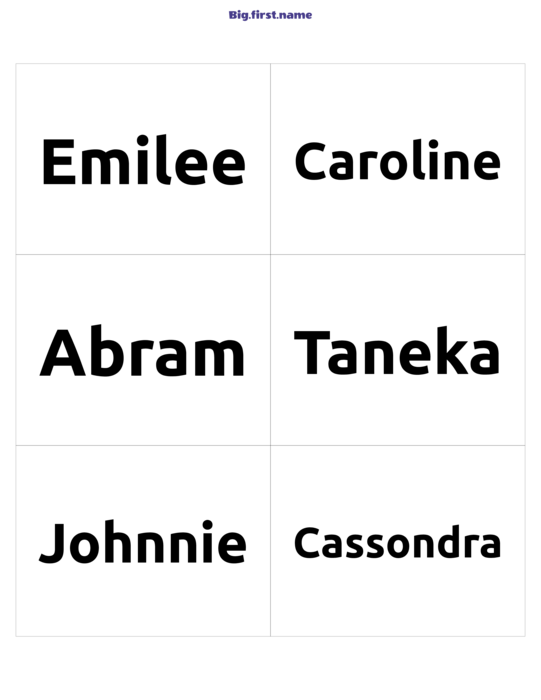 navneskiltdesign Kun Big.First.Name