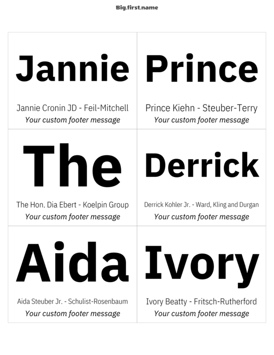 navneskiltdesign Original Sort