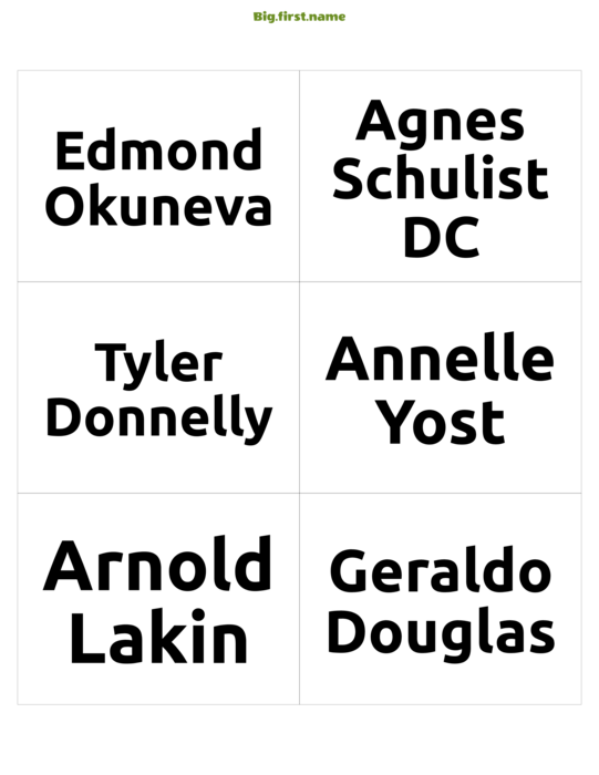 navneskiltdesign Fuldt Navn Sort