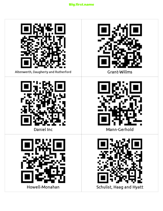 navneskiltdesign QR-kode Label