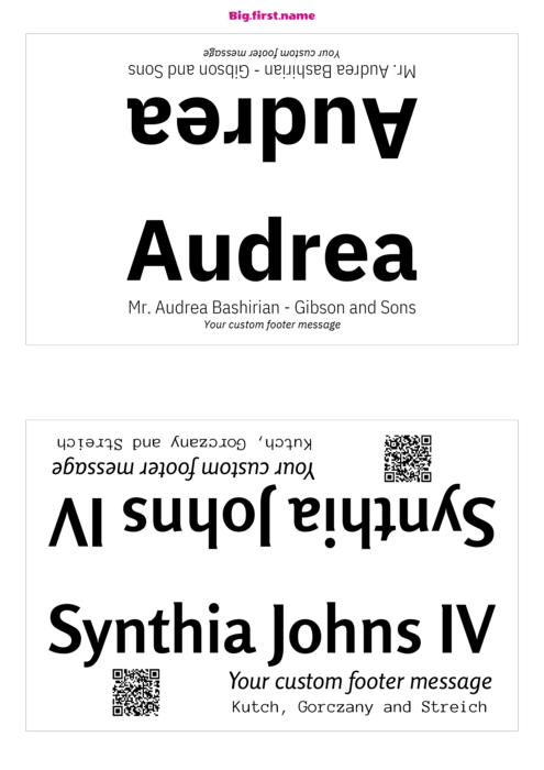 navneskilt-skabelon til Bordkort Sigel DP049 Compatible Template