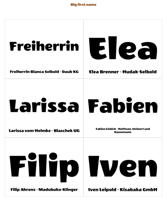Namensschild-Design Neue Kontakte