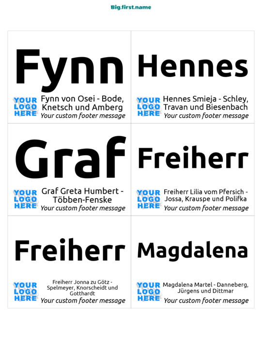 Namensschild-Design Kleines Logo