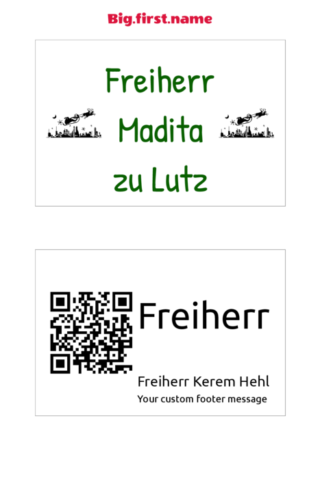 Namensschild-Vorlage für Post-it Namensschild-Klebeetiketten 6200-NS 6200-OS Compatible Template