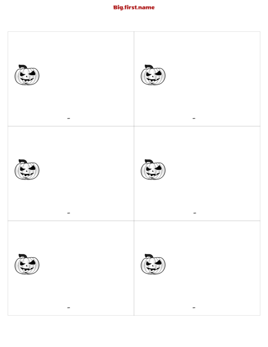 ネームタグ・ネームバッジデザイン ハロウィンネームバッジ