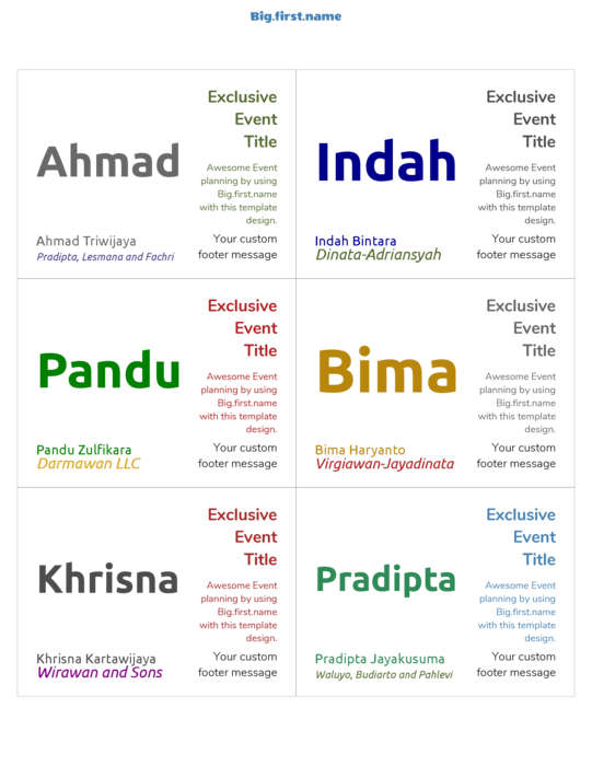 desain nametag name badge Semuanya Plus