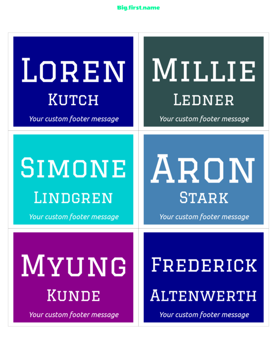 navneskiltdesign Studentergensyn