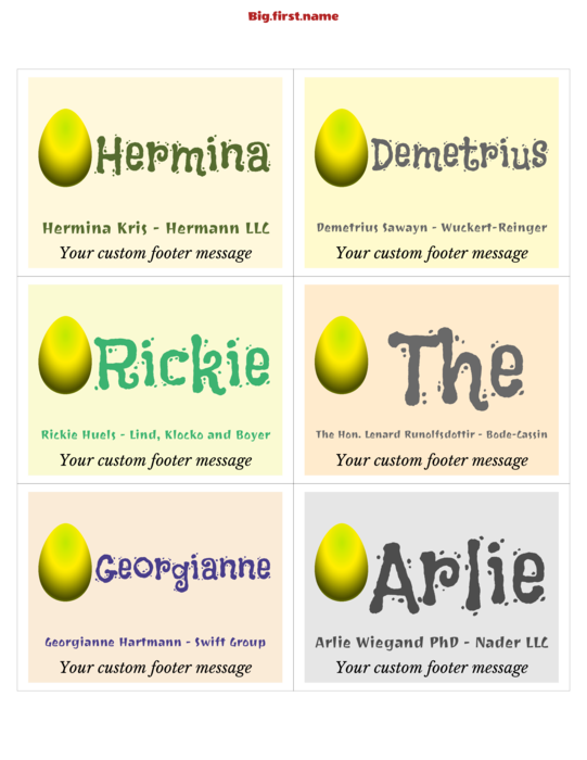 disenyo ng nametag name badge Maligayang Pagdiriwang ng Easter