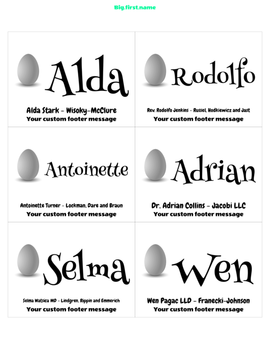 navneskilt-design Påskeegg-jakt