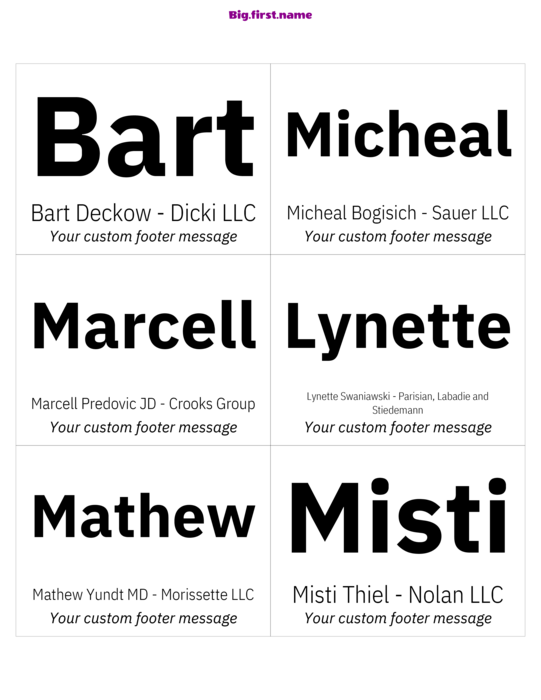 navneskiltdesign Original Sort