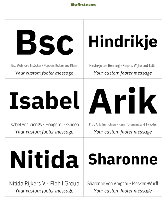 naambadge naamsticker ontwerp Origineel Zwart