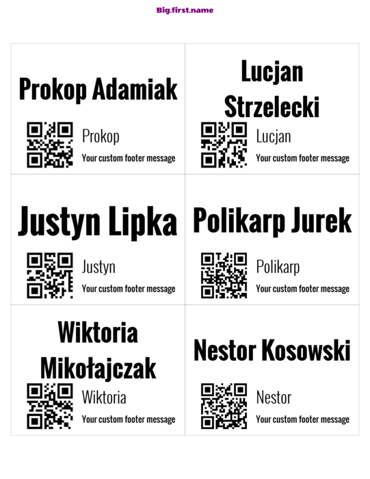 wzór identyfikatora Mały Kod QR Redux