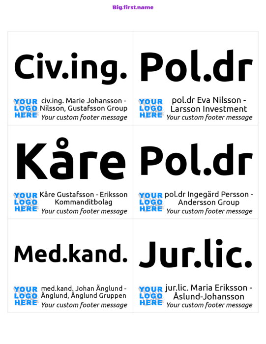 namnbricksdesign Liten Logotyp