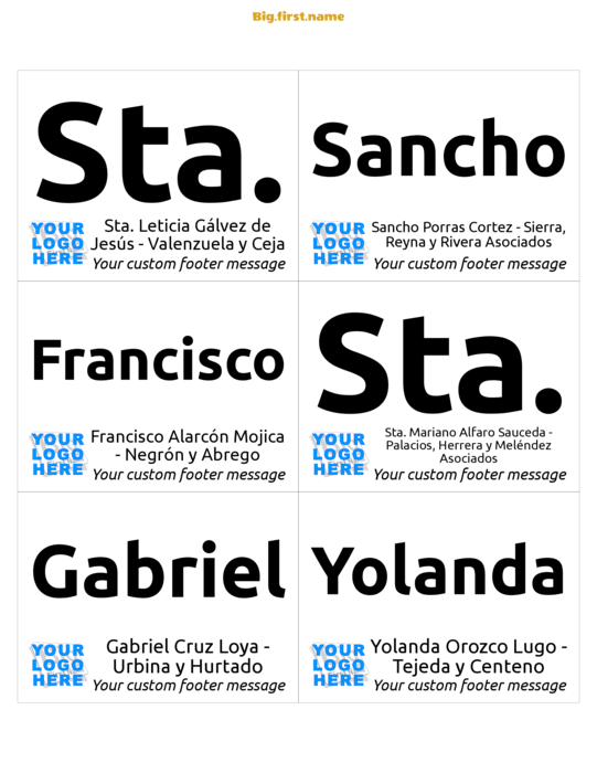 diseño de gafete con nombre Logo Pequeño
