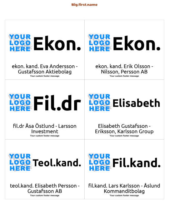 namnbricksdesign Stor Logotyp