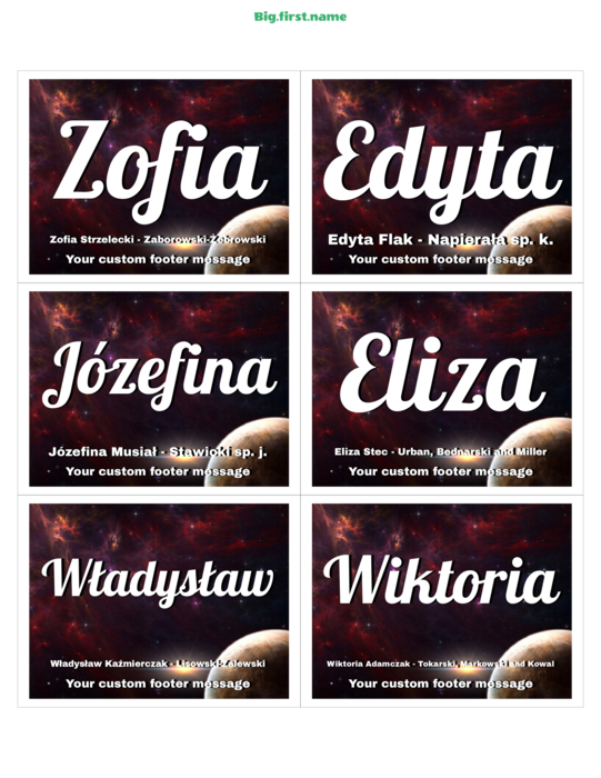 wzór identyfikatora Ostatnia Granica