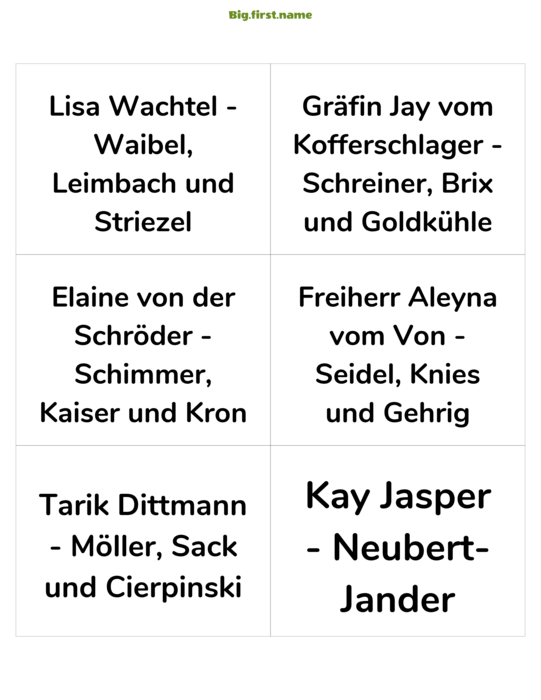 Namensschild-Design Freundliches Tischkärtchen