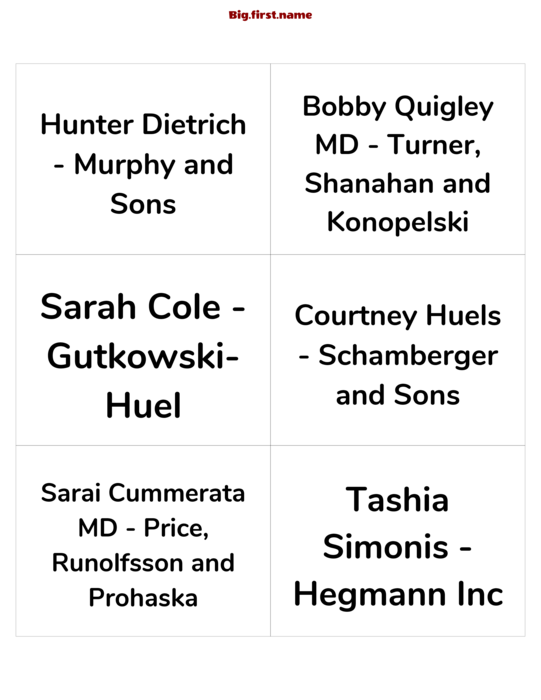 design jmenovky Přátelský stojánek
