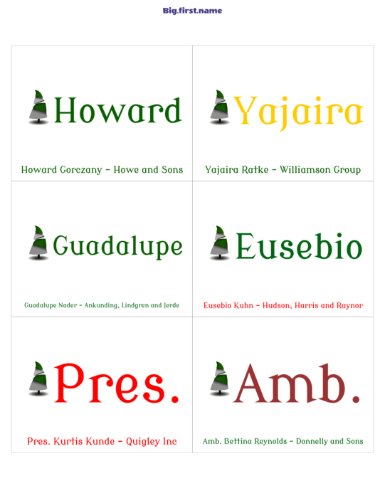 design de crachá com nome Jantar de Natal