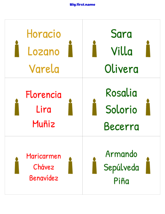 diseño de gafete con nombre Fiesta de Navidad