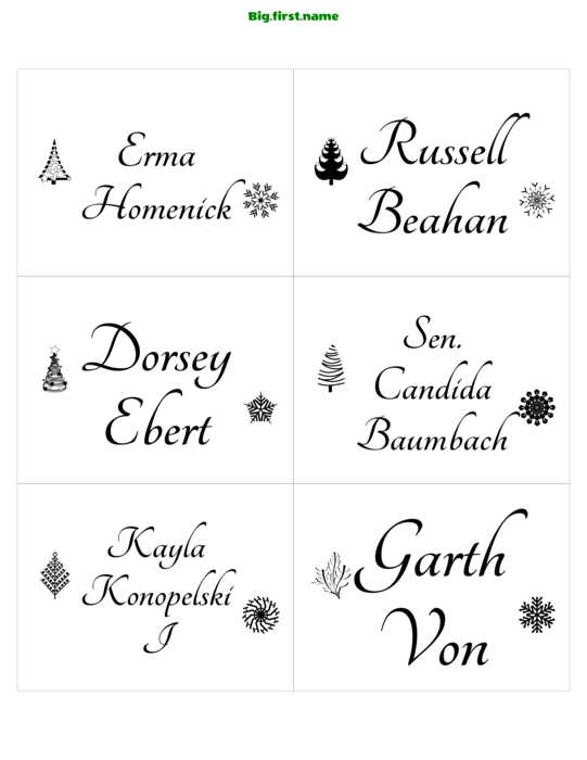 navneskiltdesign Christmas Classic