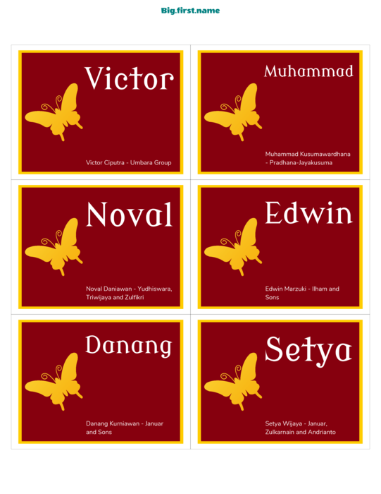 desain nametag name badge Badge Natal Deluxe