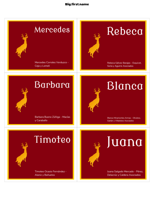 diseño de gafete con nombre Placa de Navidad Deluxe