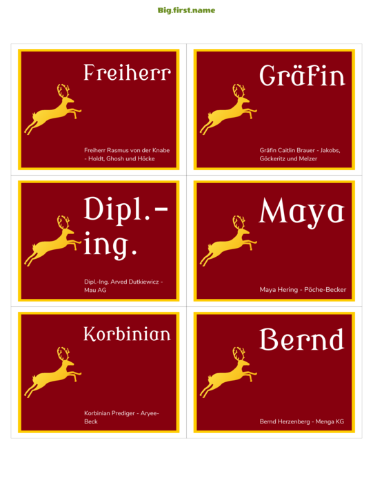Namensschild-Design Weihnachts-Badge Deluxe