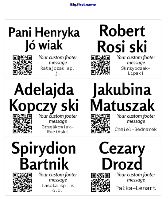 projekt identyfikatora Mały Kod QR