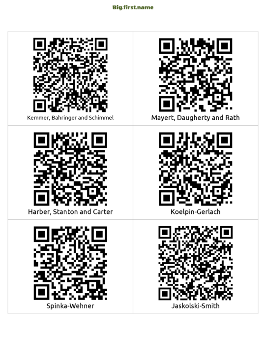 дизайн на бадж с име Етикет с QR код