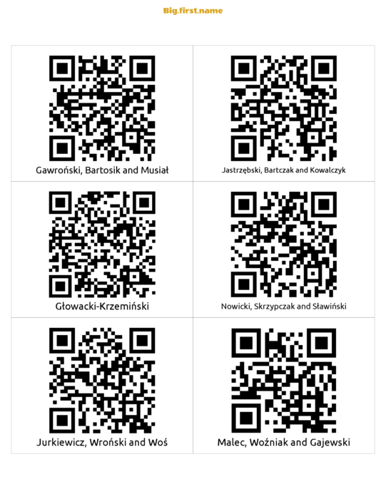 projekt identyfikatora Etykieta z Kodem QR