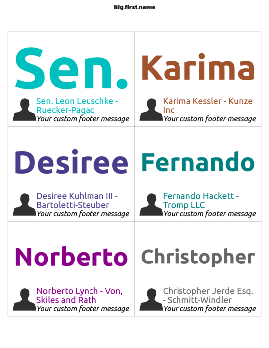 disenyo ng nametag name badge Bold Colours with Avatar