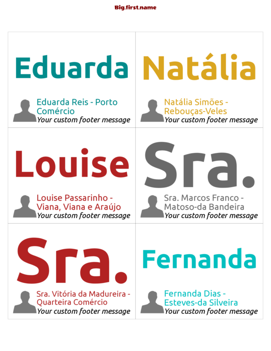 design de crachá Cores Vibrantes com Avatar