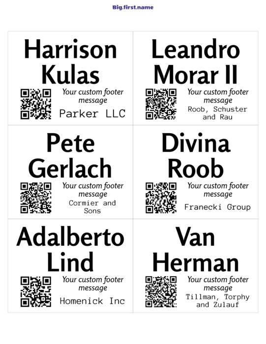 σχέδιο κονκάρδας ονόματος Μικρός Κωδικός QR