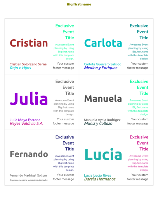 diseño de gafete con nombre Todo Incluido