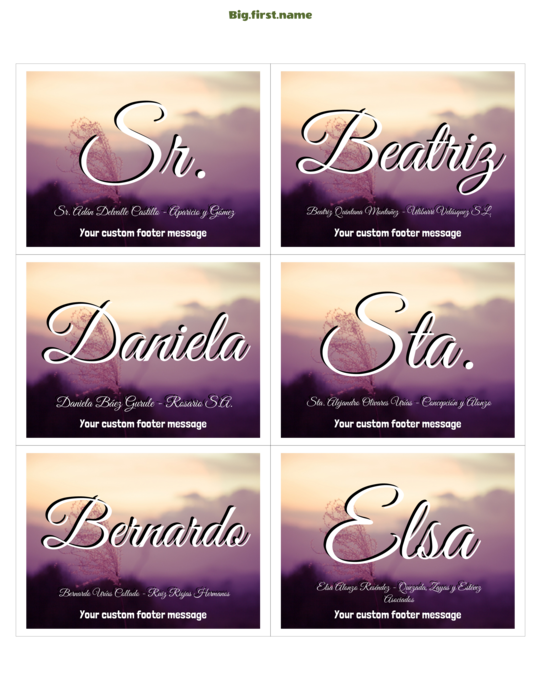 diseño de gafete con nombre Grupo de Invitados