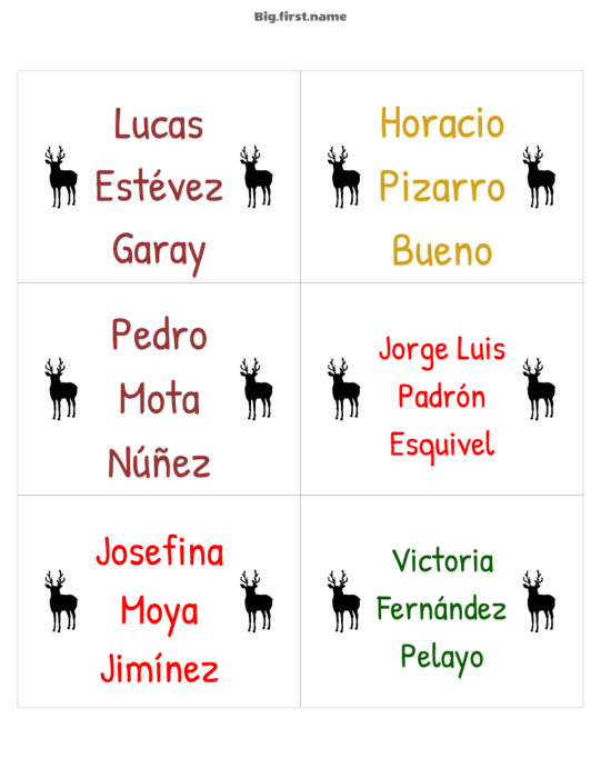 diseño de gafete con nombre Fiesta de Navidad