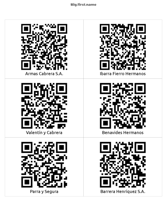 diseño de gafete con nombre Etiqueta con Código QR