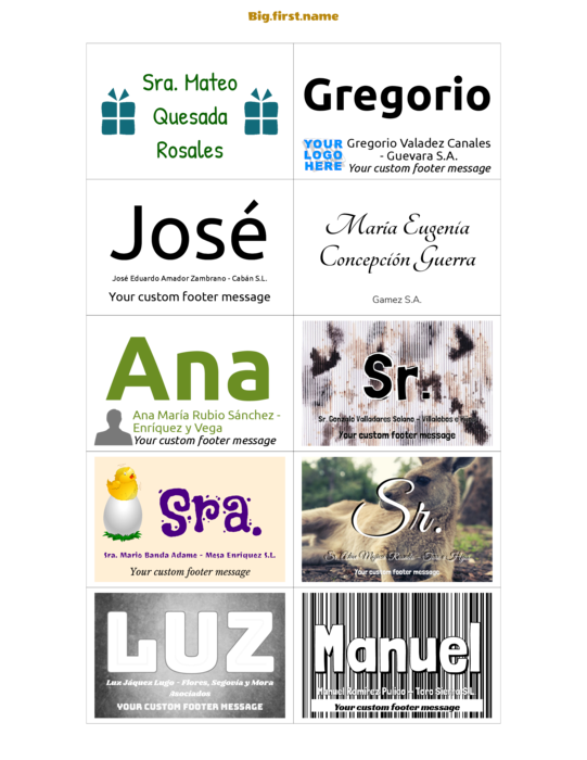 plantilla de gafete con nombre para Insertos de gafete Very 74558 Compatible Template