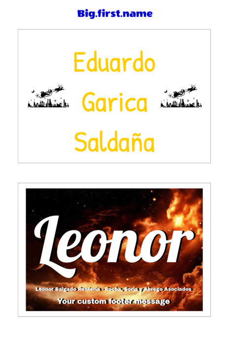 plantilla de gafete con nombre para Gafetes Very 5141, 5140, 5143 Compatible Template