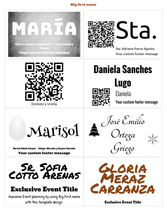 plantilla de gafete con nombre para Inserto de gafete de papel clásico PC Nametag 4" x 2-1, 2" N8MMWB Compatible Template