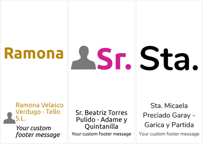 plantilla horizontal de gafete con nombre para A4 Tienda de Campaña Alta Bi-Plegada Papel Liso Compatible Template