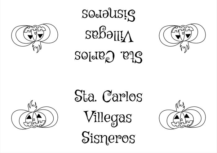 plantilla de gafete con nombre para A4 Un Pliegue Papel Liso Horizontal Compatible Template