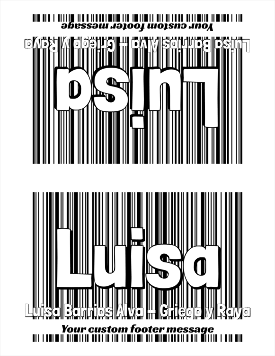 plantilla de gafete con nombre para LETTER Un Pliegue Papel Liso Vertical Compatible Template